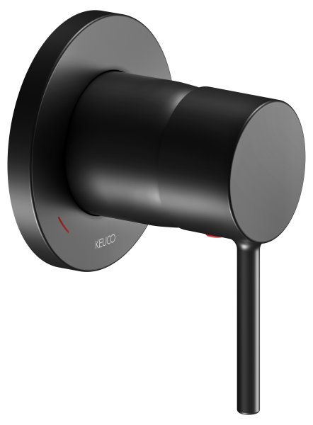 Keuco IXMO Single Lever Mixer DN 15 (Soft Round Rosette) - Matt Black