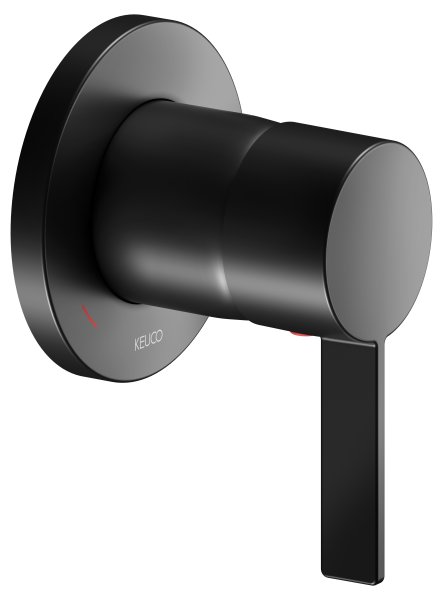 Keuco IXMO Single Lever Mixer DN 15 (Pure Round Rosette) - Matt Black