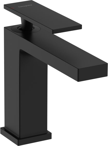 Hansgrohe Tecturis E Single Lever Basin Mixer 110 Ecosmart+ with Pop-Up Waste Set - Matt Black