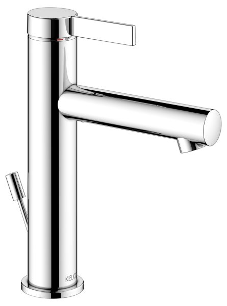 Keuco IXMO Single Lever Mixer 130 with Pop-Up Waste (Pure Round Rosette) - Chrome