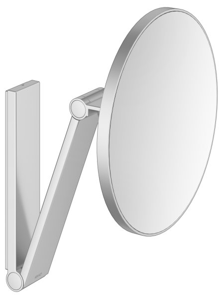 Keuco iLook Move Round Wall-Mounted Cosmetic Mirror - Aluminium