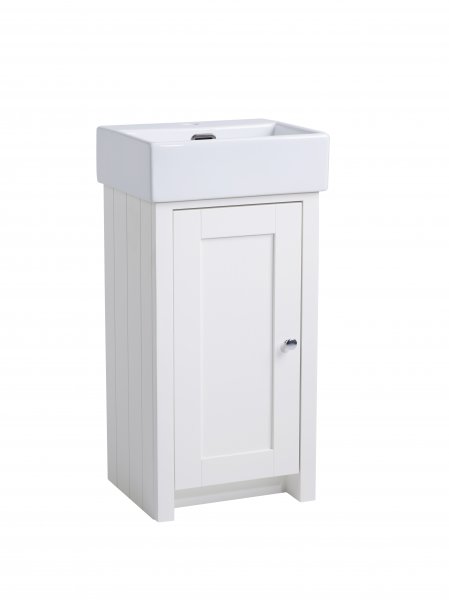 Tavistock Lansdown Linen White 400mm Cloakroom Unit and Basin