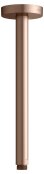 Keuco 300mm Ceiling Mounted Shower Arm with Round Rosette - Brushed Red Gold