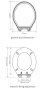 Tavistock Secure Fix Toilet Seat with Chrome Hinges - White