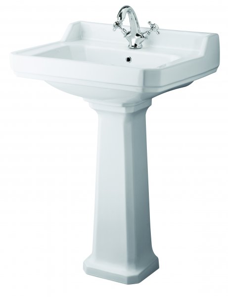 Harrogate 595mm Basin & Pedestal