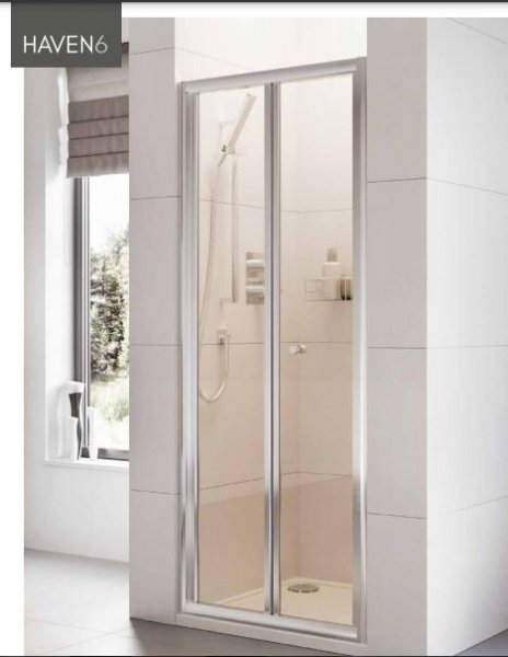 Roman Showers Haven Bi-Fold Shower Door - 900mm Wide