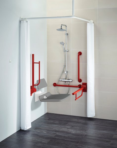 Armitage Shanks Doc M Contour 21 Shower Room Pack with Exposed Valve - Red