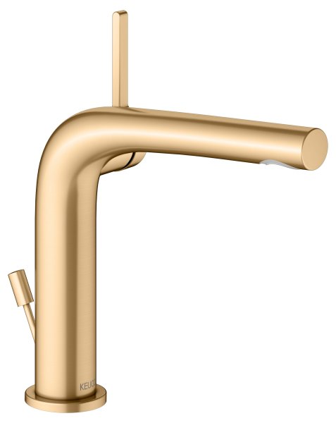 Keuco Edition 400 Single Lever Basin Mixer 150 with Pop-Up Waste - Brushed Brass