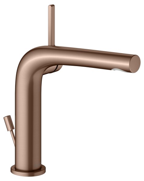 Keuco Edition 400 Single Lever Basin Mixer 150 with Pop-Up Waste - Brushed Red Gold