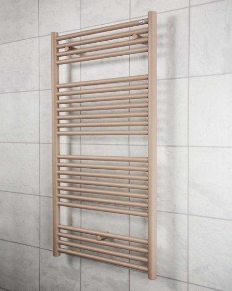 Zehnder Klaro Towel Rail 1466 x 600mm - Beige Quartz