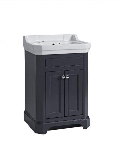 Tavistock Vitoria 600mm Freestanding Unit and Basin - Matt Dark Grey