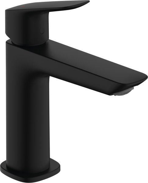 Hansgrohe Logis Single Lever Basin Mixer 110 Fine with Waste Set - Matt Black