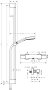 Hansgrohe Pulsify Select S Shower System 105 3jet Relaxation Ecosmart with Ecostat Element, Shower Bar 90cm & Accessories - Matt Black