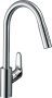 Hansgrohe Focus M41 Single Lever Kitchen Mixer 240 with Pull-Out Spray, 2 Spray Modes - Chrome