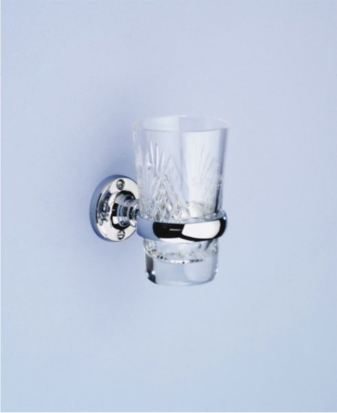 Silverdale Berkeley Tumbler Holder and Crystal Glass Tumbler