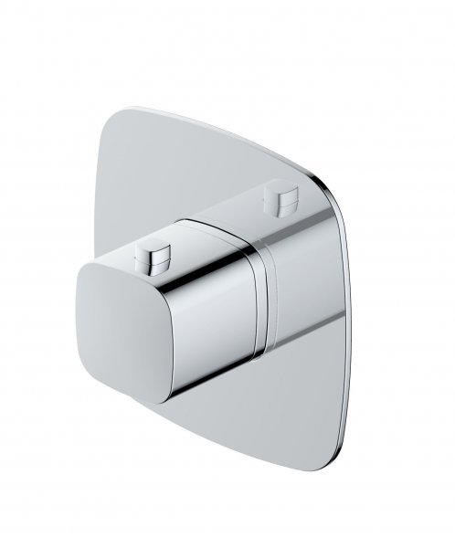 RAK Petit Square Concealed Thermostatic Valve - Chrome