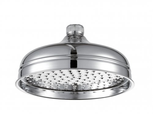 Just Taps Plus Victorian Fixed Shower Head- 125mm Diameter- Chrome