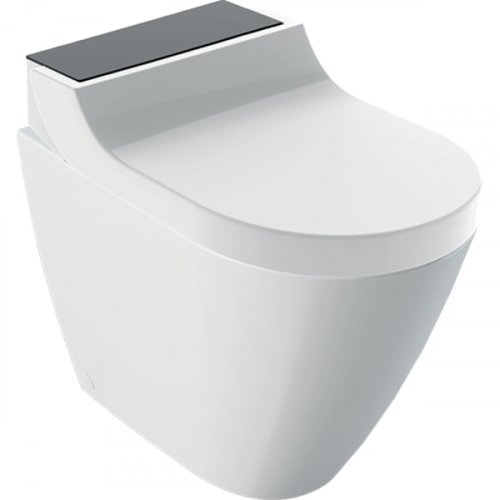 Geberit AquaClean Tuma Comfort Floor Standing Shower Toilet - Black Glass