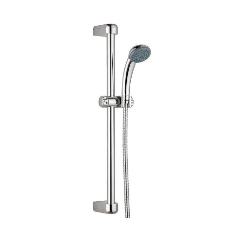 Just Taps Plus Ruby Shower Rail Kit- Single Function Handset- Chrome