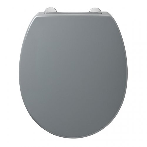 Armitage Shanks Contour 21 Toilet Seat & Cover Top Fixing Hinges Grey