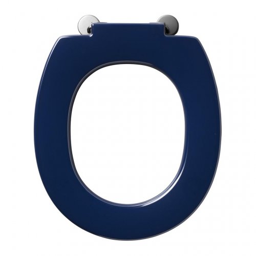 Armitage Shanks Contour 21 Toilet Seat Only Top Fixing Hinges & Retaining Buffers - Blue