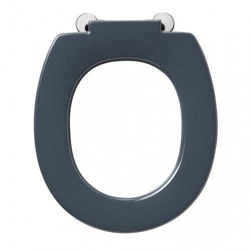 Armitage Shanks Contour 21 Toilet Seat Only Top Fixing Hinges & Retaining Buffers - Charcoal