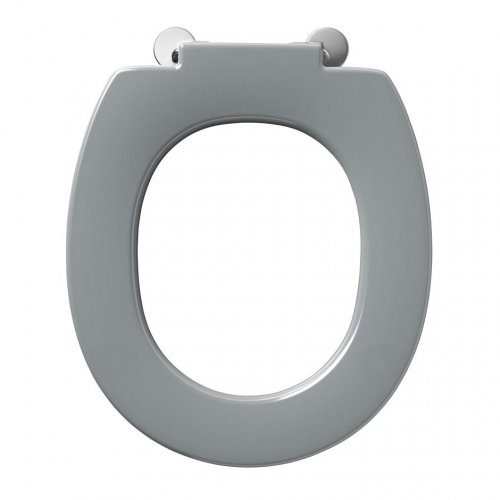 Armitage Shanks Contour 21 Toilet Seat Only Top Fixing Hinges & Retaining Buffers - Grey