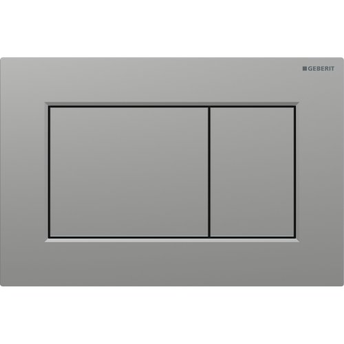 Geberit Sigma 01 Square Dual Flush Plate with Anti Fingerprint Coating - Matt Chrome