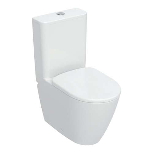 Geberit Smyle 3-in-1 Rimless Close-Coupled Toilet Pack with Pan, Cistern & Soft Close Seat