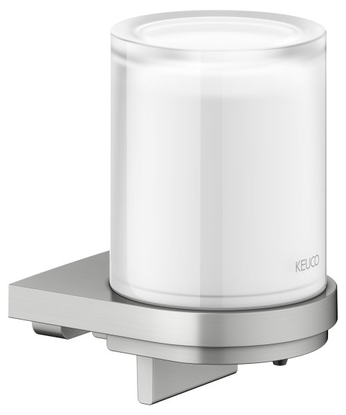 Keuco Collection Moll Lotion Dispenser with Holder & Pump - Stainless Steel