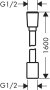 Hansgrohe Designflex Textile Shower Hose 160cm - Chrome