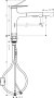 Hansgrohe Zesis M33 Single Lever Kitchen Mixer 160, Metal Pull-Out Spray, 2jet - Stainless Steel Finish