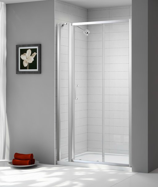 Merlyn Ionic Express Sliding Door And Inline Panel Bathroom