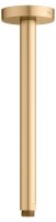 Keuco 300mm Ceiling Mounted Shower Arm with Round Rosette - Brushed Brass