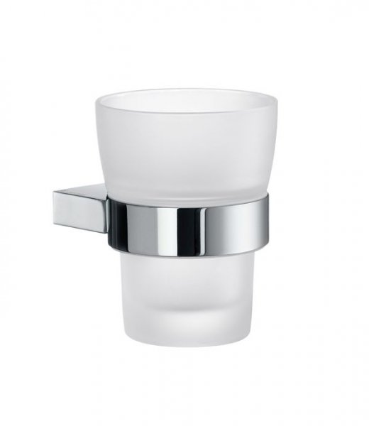 Smedbo Air Holder with Frosted Glass Tumbler