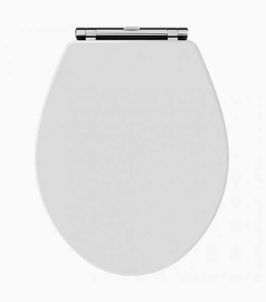 Bayswater Fitzroy White Wood Soft Close Toilet Seat