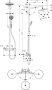 Hansgrohe Croma Showerpipe 220 1jet with Thermostatic Shower Mixer - Chrome
