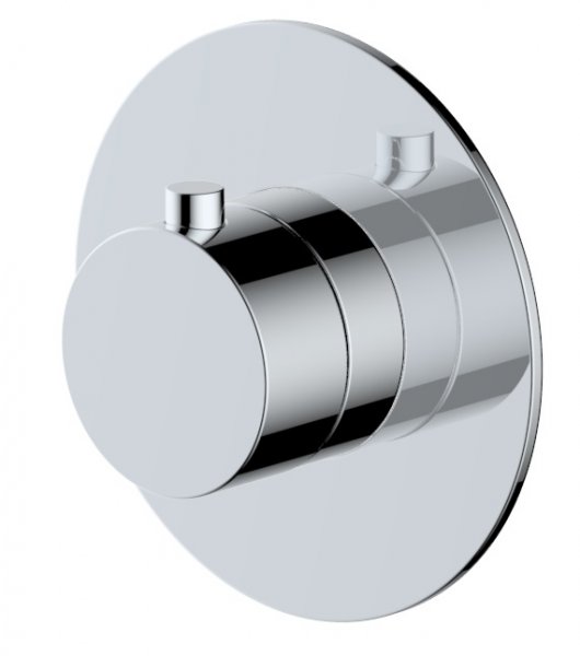 RAK Petit Round Concealed Thermostatic Valve - Chrome