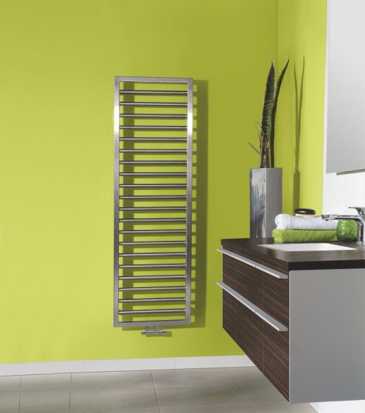 Zehnder Subway Towel Rail 1549 x 600mm - Brushed Stainless Steel