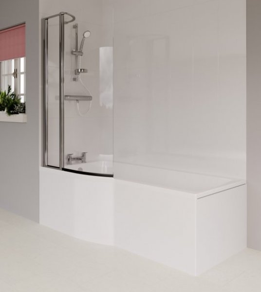 Ideal Standard Connect Air 1700 x 800mm Idealform Shower Bath - Left Hand