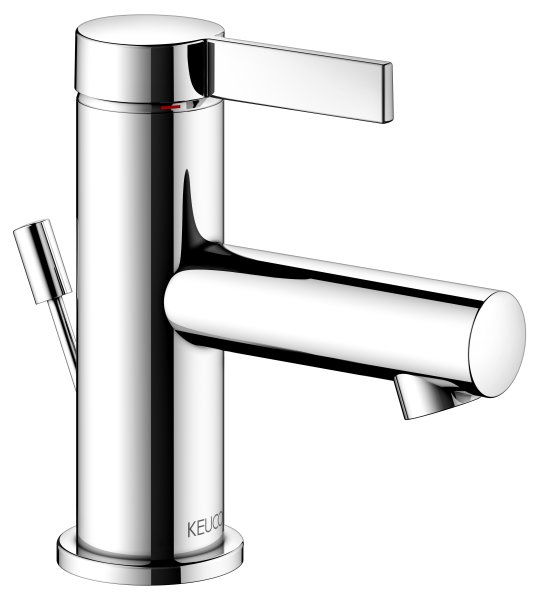 Keuco IXMO Single Lever Basin Mixer 60 with Pop-Up Waste (Pure Round Rosette) - Chrome