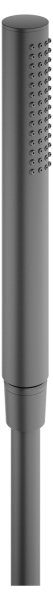 Keuco Round Pencil Hand Shower - Brushed Black / Chrome