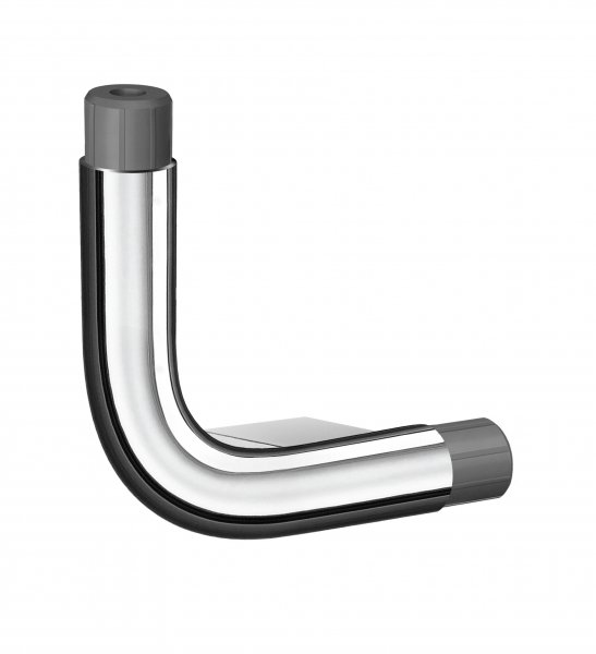 Smedbo Living Left Hand L-Shape Connection for Grab Bar - Chromed Stainless Steel