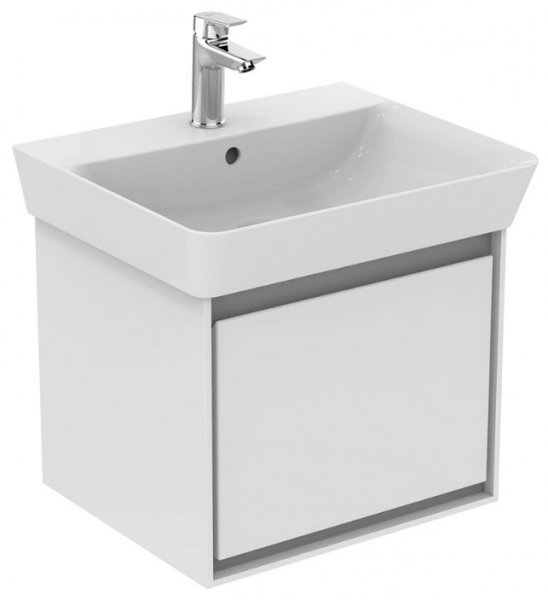 Ideal Standard Connect Air Cube 1 Drawer Vanity Unit for 500mm Basin (Gloss White with Matt White Interior)