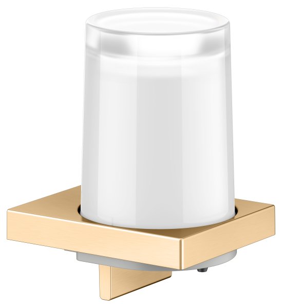 Keuco Edition 11 Lotion Dispenser with Holder & Pump Chrome - Brushed Brass