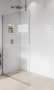 Purity Collection 1000mm Brushed Nickel Wetroom Panel with Ceiling Bar