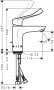 Hansgrohe Focus Single Lever Basin Mixer 100 with Extra Long Handle & Pop-Up Waste