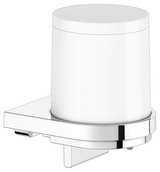 Keuco Collection Moll Lotion Dispenser with Holder & Pump - Chrome/White