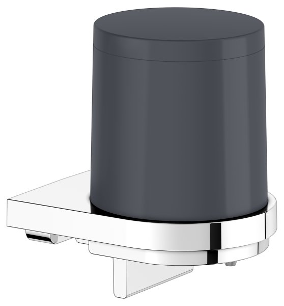 Keuco Collection Moll Lotion Dispenser with Holder & Pump - Chrome/Anthracite