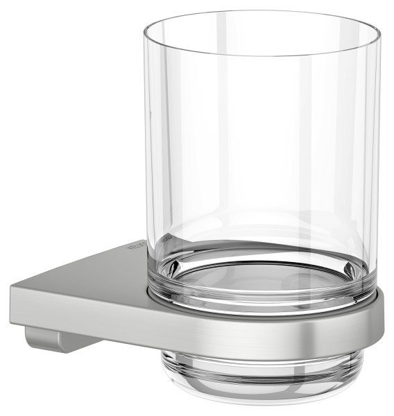 Keuco Collection Moll Tumbler Holder with Crystal-Glass - Stainless Steel